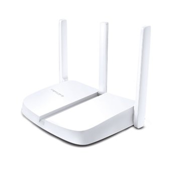 Рутер Mercusys MW305R V2, 300Mbps, Wireless N, 3x LAN10/100Mbps, 3x външни антени, бял | JAR Computers Mercusys MW305R V2