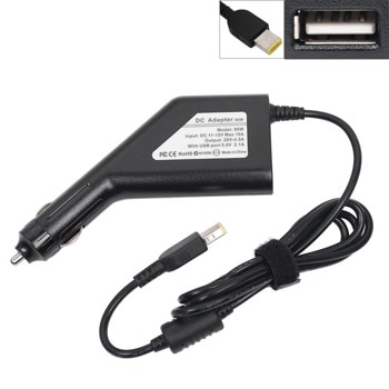 Захранване (заместител) за лаптопи Lenovo Notebook, 20V/4.5A/90W, Square tip, за кола | JAR Computers Захранване Lenovo 20V/4.5A/90W Square tip