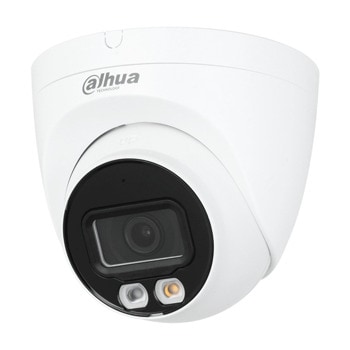 IP камерa Dahua IPC-HDW2249T-S-IL-0280B, куполна камера, 2Mpix (1920x1080@30FPS), 2.8mm обектив, H.265/H.264/H.264H/H.264B/MJPEG, IR осветление (до 30 м.), външна IP67, PoE (802.3af), microSD до 256GB, микрофон | JAR Computers Dahua IPC-HDW2249T-S-IL-0280B