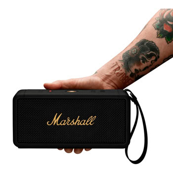 Marshall Middleton Black and Brass 1006034 | JAR Computers Marshall Middleton Black and Brass 1006034