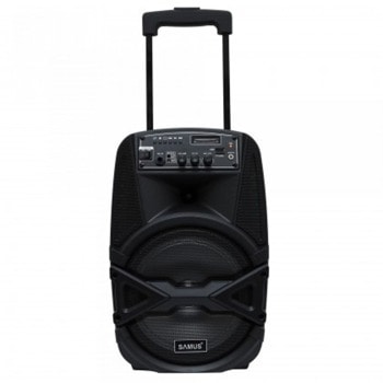 Тонколона Samus Karaoke 8, 40W RMS, FM радио, Bluetooth, Aux, USB, TF карта, 2200mAh батерия, черна | JAR Computers Samus Karaoke 8