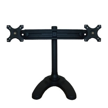 Стойка за монитор NewStar FPMA-D700DD, за плот, за екрани от 19" до 30", VESA 100 x 100, макс. тегло 8кг., регулируема, за 2 бр. монитора, черна | JAR Computers NewStar FPMA-D700DD