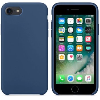 Силиконов гръб Apple iPhone 7/8 син Soft touch