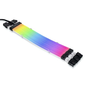 Захранващ кабел Lian Li Strimer Plus V2 12VHRPWR (G89.PW168-8PV2.00), от 6+2pin(м) към 6+2pin(ж), RGB подсветка | JAR Computers Lian Li Strimer Plus V2 G89.PW12-PV2.00