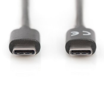 Кабел Assmann AK-300138-010-S, от USB C(м) към USB C(м), 1m, черен image