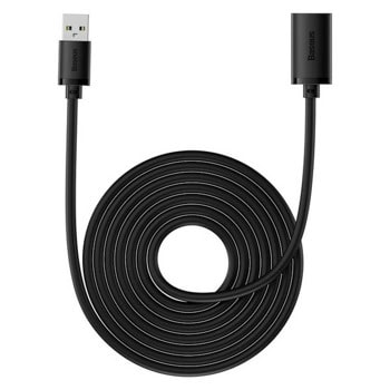 Удължител Baseus AirJoy Series (B00631103111-05), от USB A(м) към USB A(ж), 5m, черен | JAR Computers Baseus AirJoy Series 5m B00631103111-05