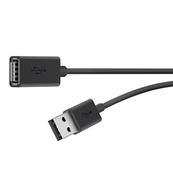 Кабел удължителен Belkin F3U153bt4.8M, от USB-A (м) към USB-A (ж), 4.8m, черен | JAR Computers Belkin F3U153bt4.8M