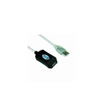 Кабел VCOM CU823-10m, USB A(м) към USB А(ж), 10m, бял image