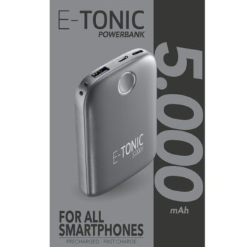 Външна батерия E-Tonic 5000mAh, Черна