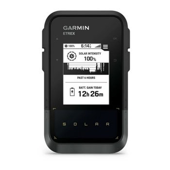 Ръчна навигация Garmin eTrex Solar, 2.2"(5.6cm), монохромен дисплей, Bluetooth, до 100 часа време на работа, IPX7 водоустойчивост | JAR Computers Ръчна навигация Garmin eTrex Solar 010-02782-00