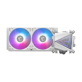 Водно охлаждане за процесор MSI MAG Coreliquid I240 White, съвместимост със сокети Intel LGA 1851/1700/1200/115X & AMD AM5/AM4 | JAR Computers MSI MAG Coreliquid I240 White