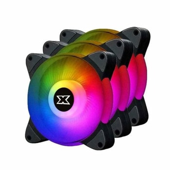 Вентилатори 120mm, Xigmatek Galaxy III Essential, 4-pin, 1200rpm, 3 броя | JAR Computers Xigmatek Galaxy III Essential 3x120mm EN45433