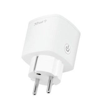 Смарт контакт Smart WiFi Socket 71289, Wi-Fi, макс. натоварване 3000W, бял | JAR Computers TRUST Smart WiFi Socket 3500W 16A