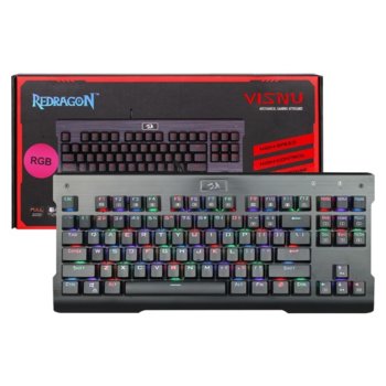 Kлавиатура Redragon K561 RGB VISNU, гейминг, подсветка, механична, USB image
