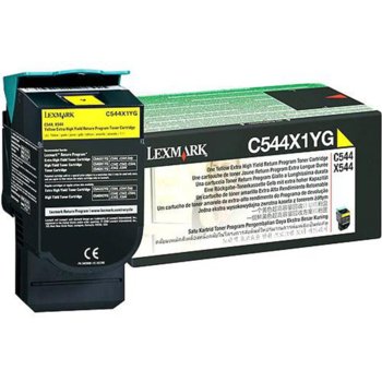 КАСЕТА ЗА LEXMARK C544/X544 - Yellow - P№ C544X1YG - заб.: 4000k | JAR Computers КАСЕТА ЗА LEXMARK C544/X544 - Yellow - P№ C544X1YG