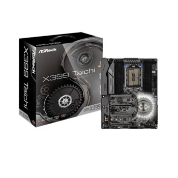 Дънна платка ASRock X399 Taichi, X399, TR4, DDR4, PCI-E(CFX&SLI), 8x SATA 6Gb/s, 2x Ultra M.2 Sockets, 1x U.2, 1x USB 3.1 (Gen2, Type-C), ATX | JAR Computers ASRock X399 Taichi