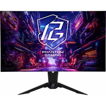Монитор ASRock PGO32UFS, 31.5" (80.01cm) OLED панел, 240Hz/480Hz Dual Mode, 4K/Full HD Dual Mode, 0.03ms (GtG), 1 500 000:1, 275cd/m2, DisplayPort, HDMI, USB 3.2 Gen 1 Type-C, USB | JAR Computers ASRock PGO32UFS