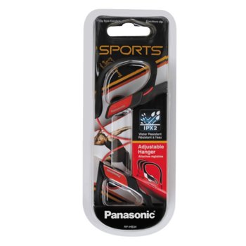 Слушалки за спорт Panasonic RP-HS34E-R - червени