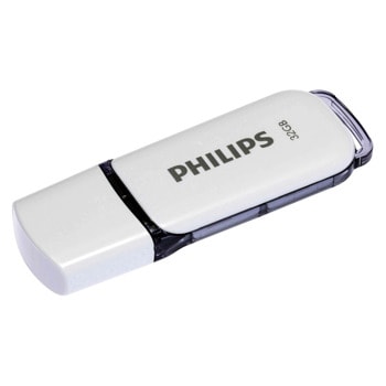 Памет 32GB USB Flash Drive, Philips FM32FD70B/00, USB 2.0, бяла | JAR Computers Памет 32GB USB Flash Drive Philips FM32FD70B/00