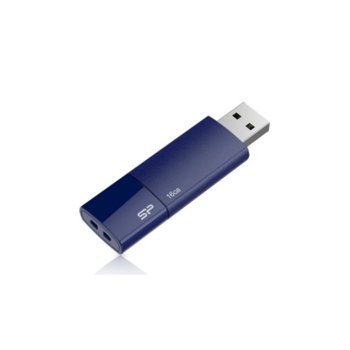 Памет 16GB USB Flash, Silicon Power Ultima U05, тъмно синя | JAR Computers 16GB Silicon Power Ultima U05 Blue