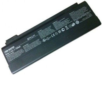 Батерия (заместител) за лаптоп LG, съвместима с LG K1 series/MSI GX710 series/MSI MEGABOOK series, 9-cell, 10.8V, 7200mAh | JAR Computers Батерия за LG K1 10.8V 7200mAh 9cell