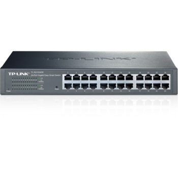 Суич TP-LINK Easy Smart TL-SG1024DE, 24 Port 1000Mbps, Managed | JAR Computers TP-LINK TL-SG1024DE