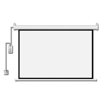 Екран Estillo 3807000011695, електрически екран за стена, 2400 x 2400mm, 1:1, бял с черна рамка, 150° зрителен ъгъл | JAR Computers Estillo 3807000011695