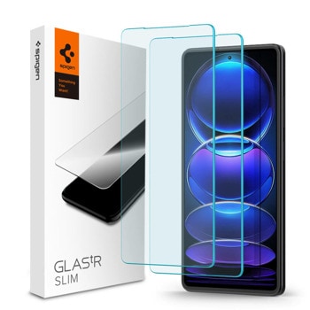 Протектор от закалено стъкло /Tempered Glass/ Spigen AGL06045 за Xiaomi Redmi Note 12 Pro/12 Pro Plus/Poco X5 Pro, 9H твърдост | JAR Computers Протектор Spigen AGL06045