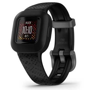 Смарт часовник Garmin vivofit jr. 3 Black Cosmic, 0.55" (1.41cm) цветен MIP дисплей, 5АТМ, акселерометър, Bluetooth, функции за активност при деца, черен | JAR Computers Garmin vivofit jr. 3 Garmin Black Cosmic
