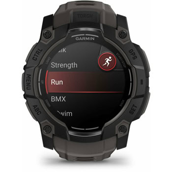 Смарт часовник Garmin Instinct 3 - 50mm AMOLED Black, 1.3" (3.3cm) AMOLED дисплей, Bluetooth, ANT+, GPS, 4GB Flash памет, акселерометър, пулсомер, компас, термометър, Connect IQ, до 24 дни живот на батерията, черен | JAR Computers Garmin Instinct 3 - 50 мм AMOLED Black