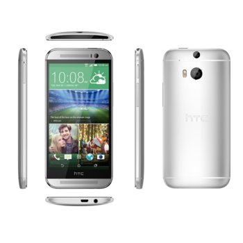 HTC One M8, сребрист