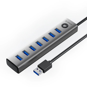 usb хъб orico cl7u-u3-10-gy-bp