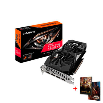 Видео карта AMD Radeon RX 5600 XT с подарък игра World of Warcaft: Shadowlands и Godfall, 6GB, Gigabyte WINDFORCE OC, PCI-E 4.0, GDDR6, 192bit, DisplayPort, HDMI | JAR Computers Gigabyte Radeon RX 5600 XT WINDFORCE 6GB OC