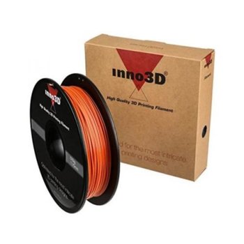 Консуматив за 3D принтер Inno3D, ABS Orange, 1.75mm, оранжев, 500g, пакет от 5 броя | JAR Computers Inno3D ABS Orange - 5 pcs pack 3DP-FA175-OR05