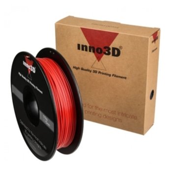 Консуматив за 3D принтер Inno3D, ABS Red, 1.75mm, червен, 500g, пакет от 5 броя | JAR Computers Inno3D ABS Red - 5 pcs pack 3DP-FA175-RD05