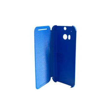 Калъф за HTC One 2 (M8), отваряем, кожен, HTC flip case, син | JAR Computers HTC Flip Case (син)