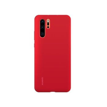 Silicone magnetic case for Huawei P30 Pro red