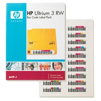 HP LTO3 Ultrium RW Bar Code label pack