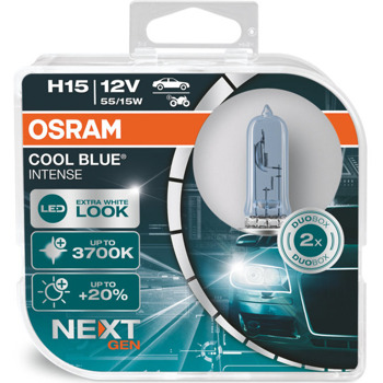 Автомобилна крушка Osram 64176CBN, 55/15W, 260/1350lm, H15, PGJ23t-1, халогенна, 2 броя в опаковка | JAR Computers Osram 64176CBN 55/15W 260/1350lm 64176CBN