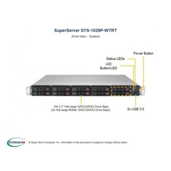 SuperMicro SuperServer 1029P-WTRT