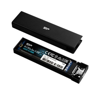 Кутия M.2 2280, Silicon Power SSD Enclosure PD60, USB 3.2, черна | JAR Computers Silicon Power PD60 USB 3.2