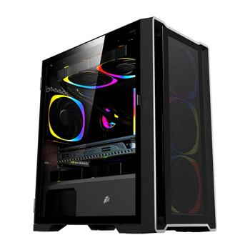 Кутия 1st Player Trilobite T4 Mesh, mATX/Mini-ITX, 2x USB 3.0, с прозорец, черна, без захранване | JAR Computers Кутия 1st Player Trilobite T4 Mesh Black T4-BK-4F1