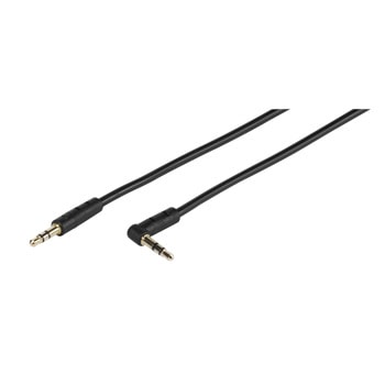 Кабел Vivanco 45514, 3.5mm jack(м) към 3.5mm jack(м), 0.5м, черен, позлатени контакти | JAR Computers Vivanco 45514 3.5мм 0.5м
