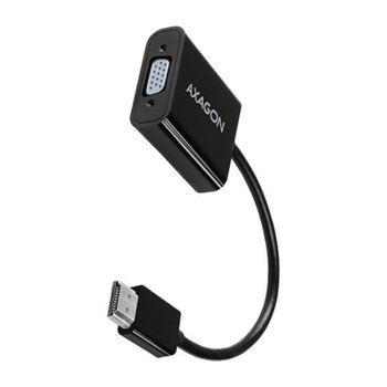 Адаптер Axagon RVH-VGAN, от HDMI(м) към VGA(ж), 1920x1200, HDMI 1.4b, черен | JAR Computers Axagon RVH-VGAN