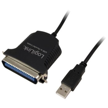 Конвертор LogiLink AU0003C, от USB A(м) към PARALLEL(C36M), 1.5m, черен | JAR Computers LogiLink AU0003C USB A(м) към PARALLEL(C36M) 1.5m