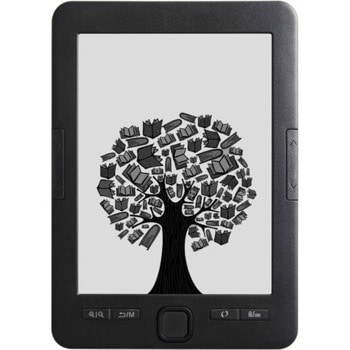 Електронна книга Alcor Myth (черна), 6" (15.24 cm) e-ink екран, процесор 600 MHz, 4GB Flash памет (+ microSD слот), 1500 mAh батерия, 160g image