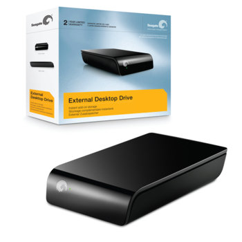 Твърд диск 500GB Seagate External Desktop Drive, 3.5" (~9 cm), външен, USB2.0, 7200rpm, 16MB, 2г. гаранция | JAR Computers 500GB Seagate External Desktop Drive