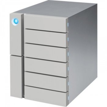 Твърд диск 48TB Lacie 6big (сив), външен, 3.5"(8.89 cm), Thunderbolt 3 | JAR Computers Lacie 48TB 6big Thunderbolt 3 STFK48000400
