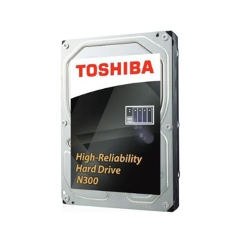 Твърд диск 10TB Toshiba N300 NAS, SATA 6Gb/s, 7200 rpm, 256MB, 3.5" (8.89cm), Bulk | JAR Computers Toshiba N300 NAS Hard Drive 10TB 256MB 3.5 BULK