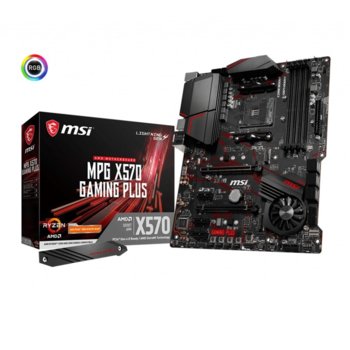 Дънна платка MSI MPG X570 GAMING PLUS, X570, AM4, DDR4, PCIe 4.0 (HDMI)(CF), 6x SATA 6GB/s, 2x M.2 socket, 6x USB 3.2 Gen 1, ATX | JAR Computers MSI MPG X570 GAMING PLUS
